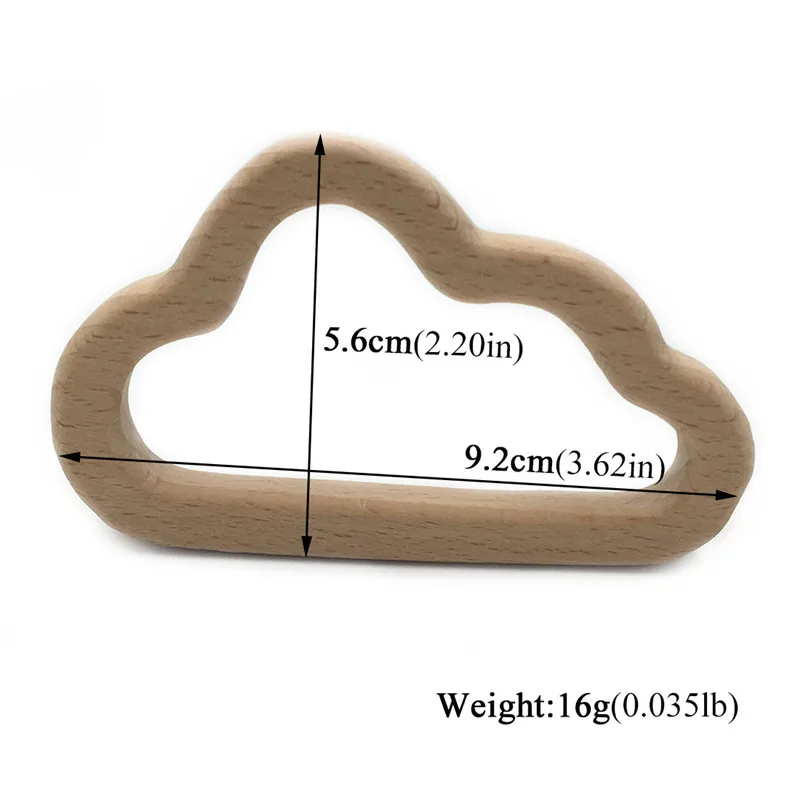 baby teether C060 Лидер продаж, детский Пищевой Деревянный прорезыватель, мультяшная собака в форме слона, Детские Прорезыватели для кормления, безопасные Прорезыватели для новорожденных, игрушки в подарок - Цвет: baby teether C060