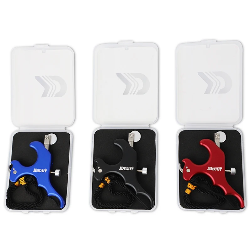 

Decut 4 Fingers Aluminum Caliper Compound Bow Release Aids For Archery Bow Hunting Shooting Accessories