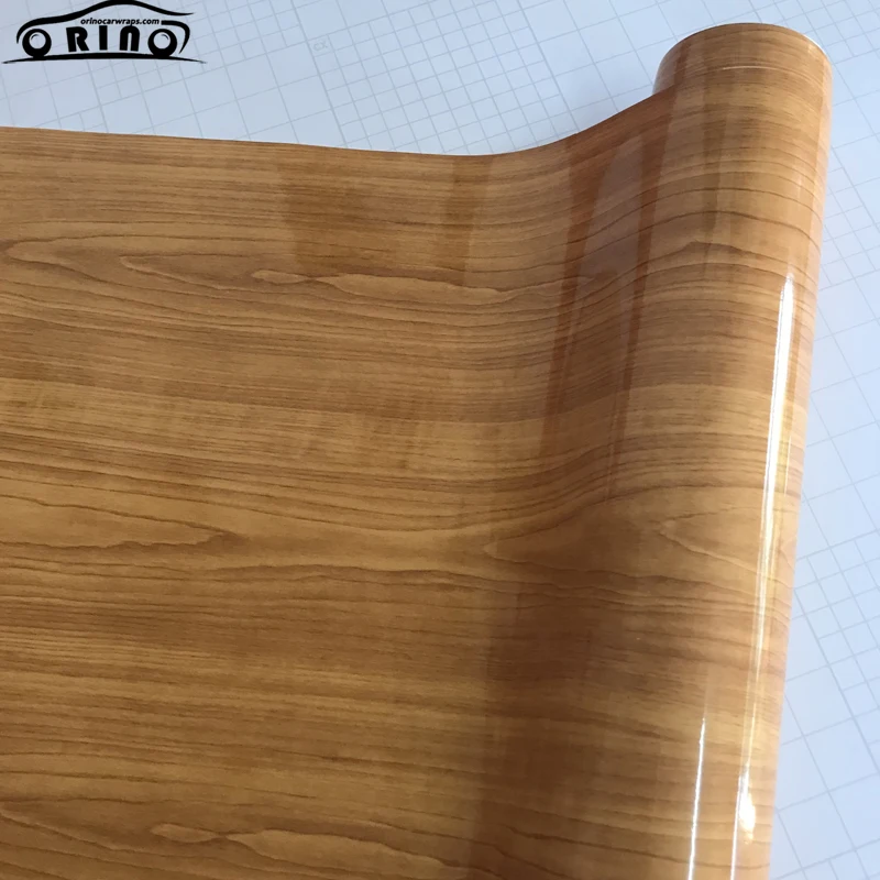 50x200/300 см глянцевая ПВХ мебель под дерево автомобильная пленка внутренняя наклейка s Водонепроницаемая деревянная виниловая наклейка