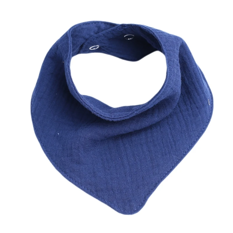 

57EE Baby Infant Cotton Bib Newborn Solid Color Triangle Scarf Feeding Saliva Towel Bandana Burp Cloth Boy Girl Shower Gifts
