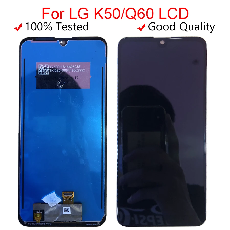 Оригинальный Для LG K50 ЖК экран дигитайзер K12 Max Dual/single сборка для Q60 LCD Замена Prime