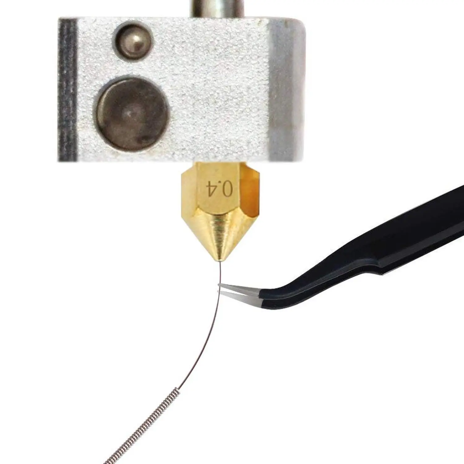 4 шт. 0 мм сопло + 10 чистящие иглы 1 комплект пинцетов для 3d принтера части