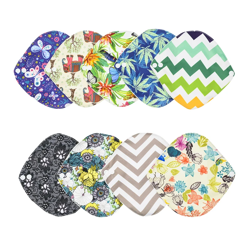 

[5PCS] Bamboo Fibre Heavy Flow Reusable Menstrual Pads Gaskets Maternity Cushions Pad For Women Panty Liner Fabric Pads Female H