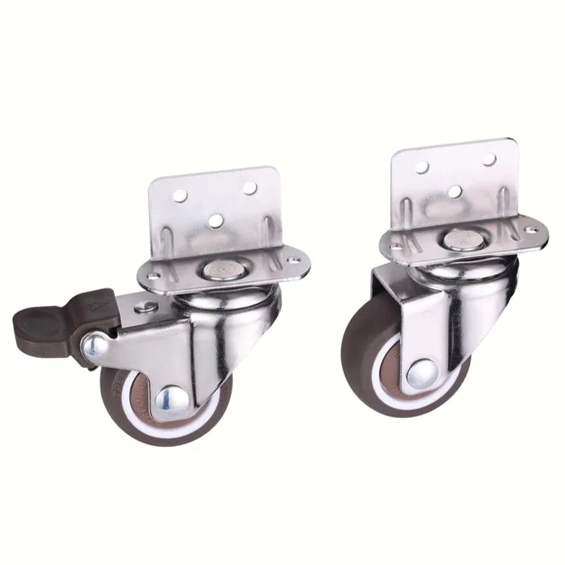 8 шт бытовой/кпромышленной тележки 1 дюймов сверхмощный поворотный мягкий