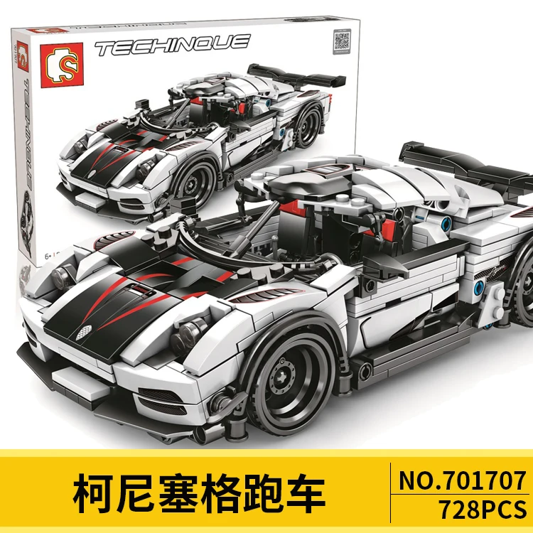 Лиловый DECOOL 3341, 3360, 3354, TECHNIC, гоночный автомобиль, моторный набор, модель, строительные блоки, кирпичи, игрушки для детей - Цвет: Лиловый