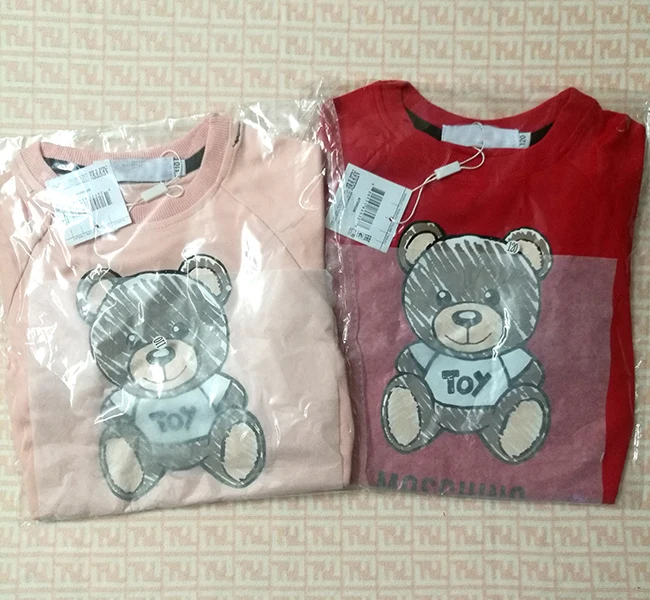 

New summer fashion high quality kids dresses for girls comfortable Cotton cartoon bear short sleeve girls princess dress 2-10 y