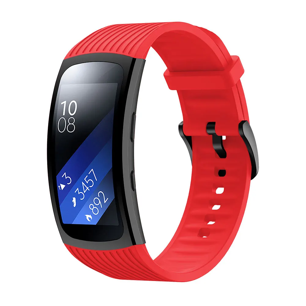 Сменный ремешок для Samsung Gear Fit 2 Pro силиконовый Fit2 | Наручные часы