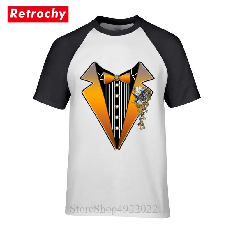 Новое поступление смокинг для хипстера Дизайнерская мужская футболка забавные