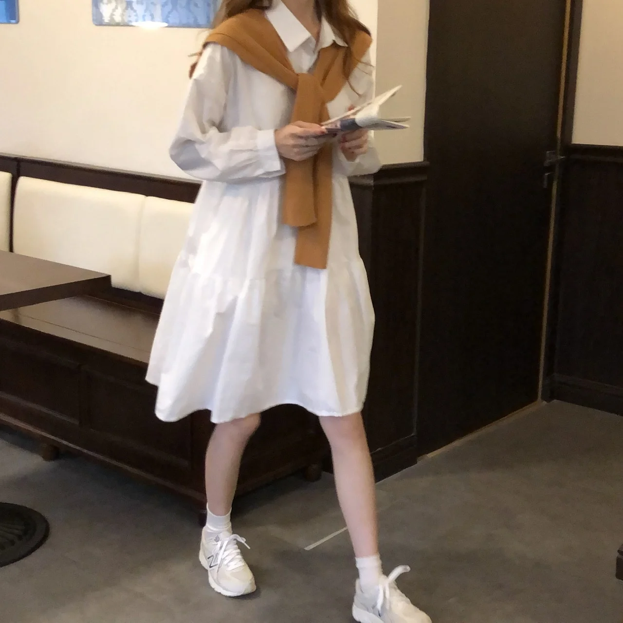 Платье в французском стиле с длинным рукавом женское дизайнерское платье весна