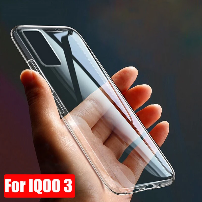 Чехол для Vivo IQOO Neo 3 5G ультратонкий прозрачный мягкий чехол из ТПУ IQOO3 V1955A I1927