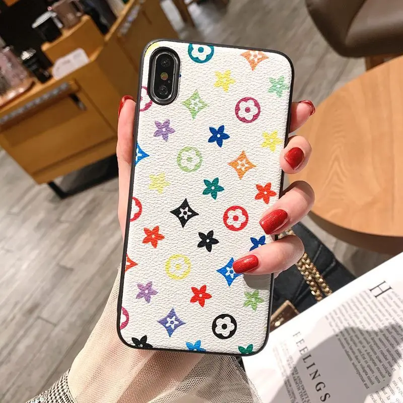 Personalized classic floret case for iPhone11 X XS XR XSMax 8 7 6 6S PluS business hard shell anti-drop protection back cover |