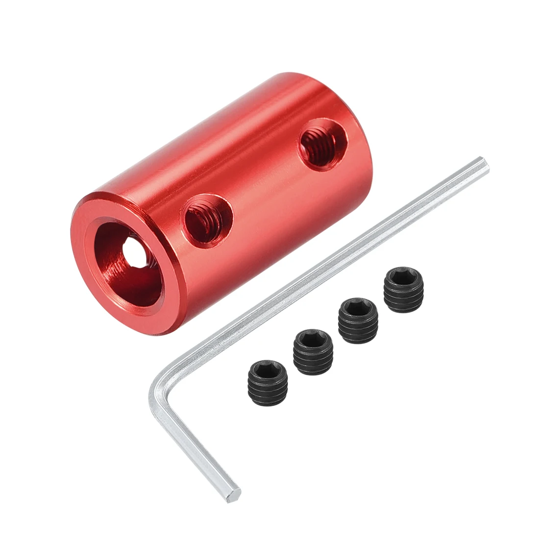 

uxcell Rigid Coupling 25mm Length 14mm Diameter Aluminum Alloy Shaft Coupler Connector Red