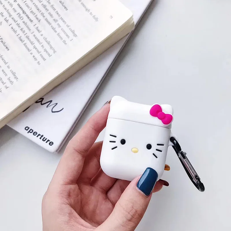 HD-A LOVERONY милые Bluetooth наушники 3D силиконовый чехол для AirPods 2 1 Earpods Защитная крышка мультфильм Air pods гарнитура аксессуары - Цвет: HD-A