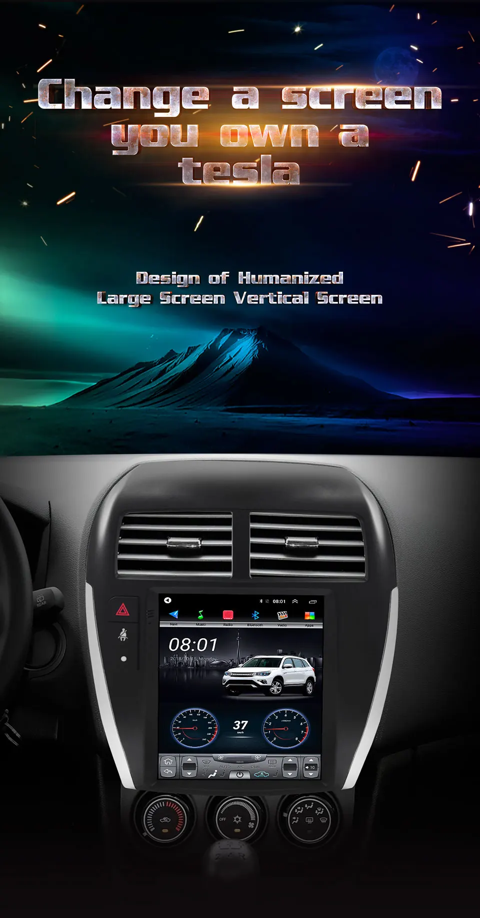 4G Lte 32G rom вертикальный экран android система Мультимедиа Видео Радио плеер для MITSUBISHI ASX Навигация стерео
