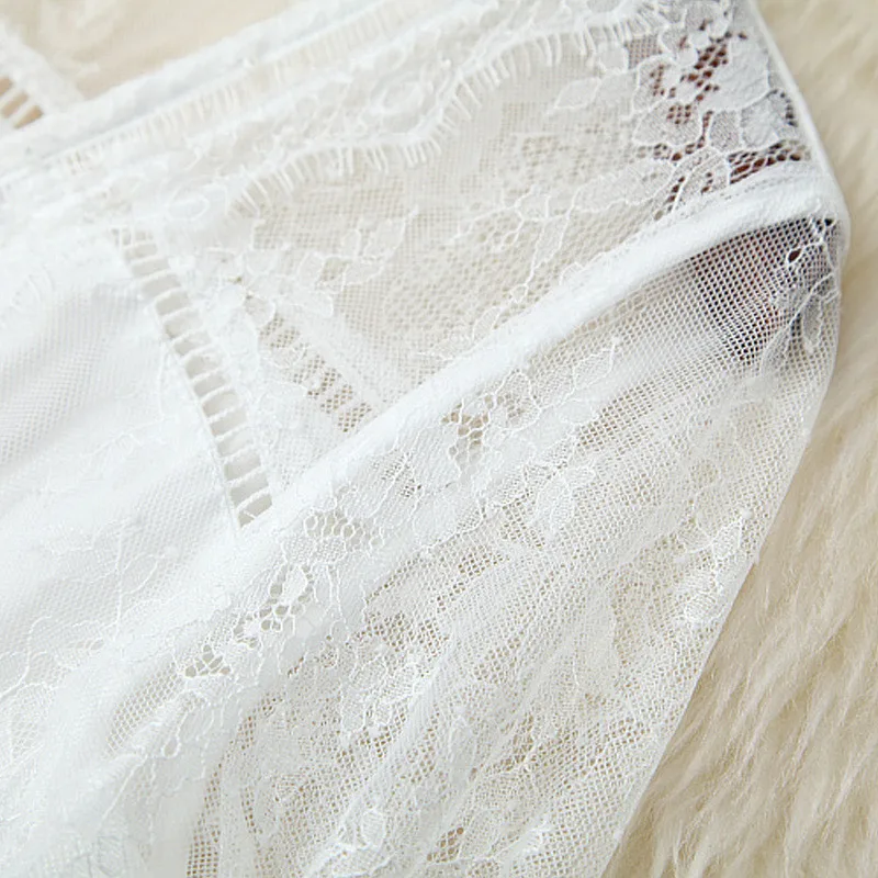 

High Quality Women Summer Fashion V Neck Beading Hollow White Long Lace Wedding Party Dresses Runway Designers Sexy Robe Femme