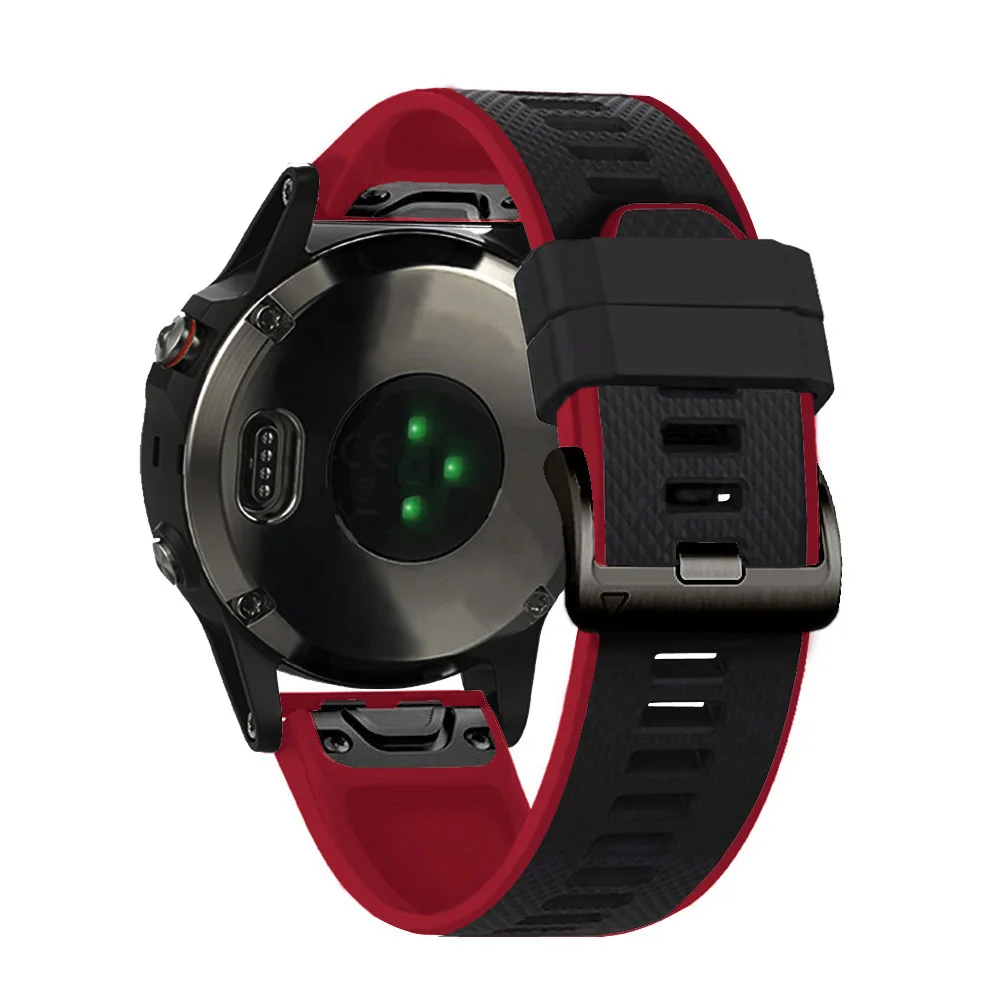 Ремешок для наручных часов Garmin Fenix 5 5X Plus 6 6X Pro 3 HR 935 мягкий силиконовый браслет