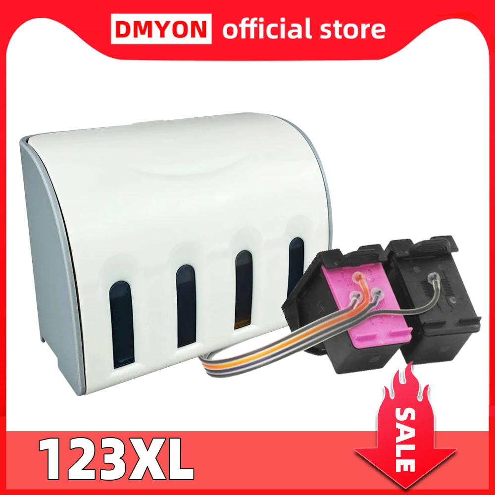 

123 Continuous Ink Supply System Compatible for Hp 123 Deskjet 1110 1111 1112 2130 2131 2132 2134 2136 4510 Printer CISS