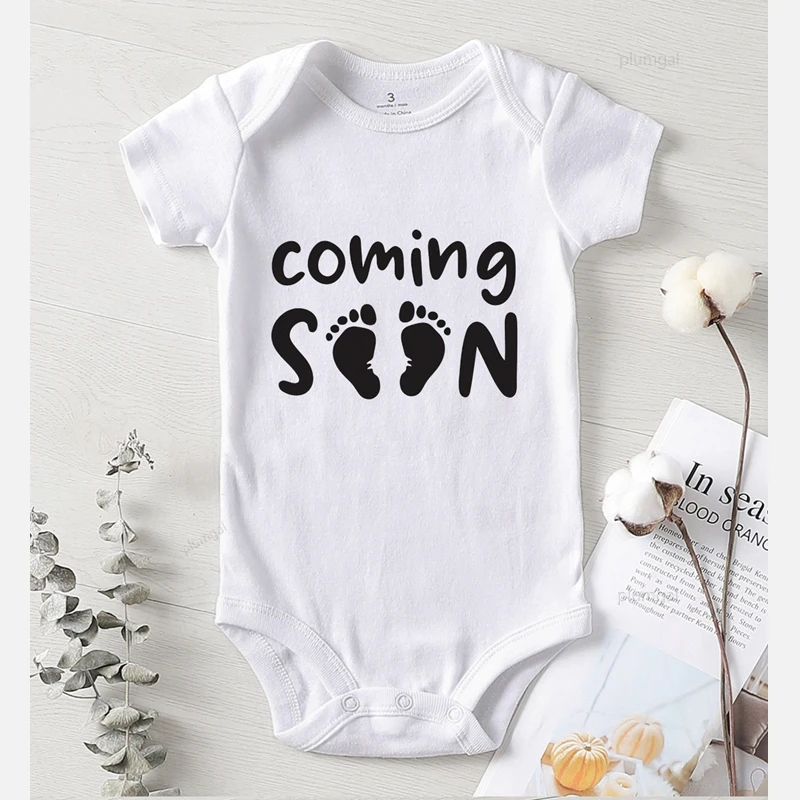 Скоро Товары для новорожденных с буквенным принтом летняя одежда младенцев