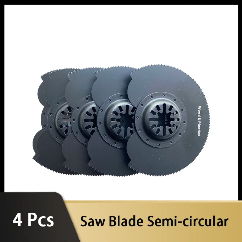 

6 Pcs 88mm Saw Blade Semi-circular Multi-function Swing Type Multi-function Tool Saw Blade Carbide Segment Saw Blade for Wood Me