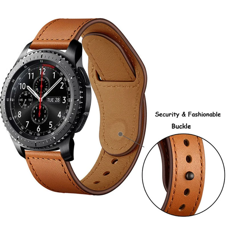 Ремешок для часов Samsung Galaxy watch 3/46 мм Gear S3 frontier кожаный браслет смарт-часов huawei Watch gt