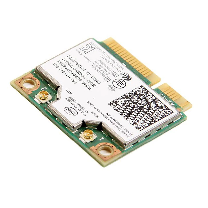 Двухдиапазонный для Intel Wireless N 7260 7260HMW A Half Mini Pci e 300 Мбит/с беспроводной Wi Fi + Bluetooth 4 0