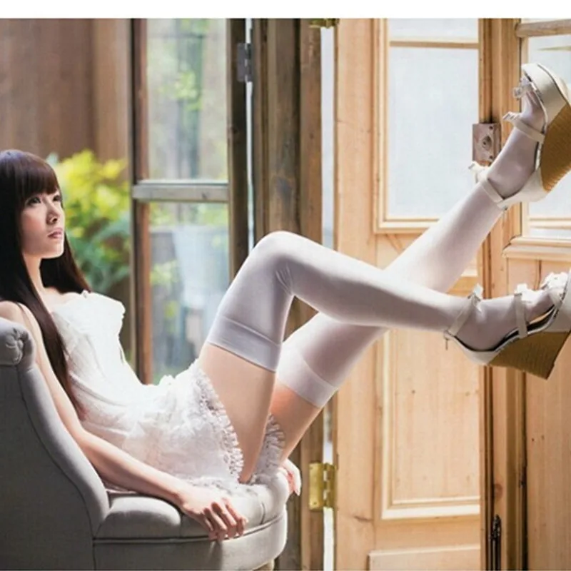 Гольфы Женские выше колена пикантные японские высокие чулки акриловые