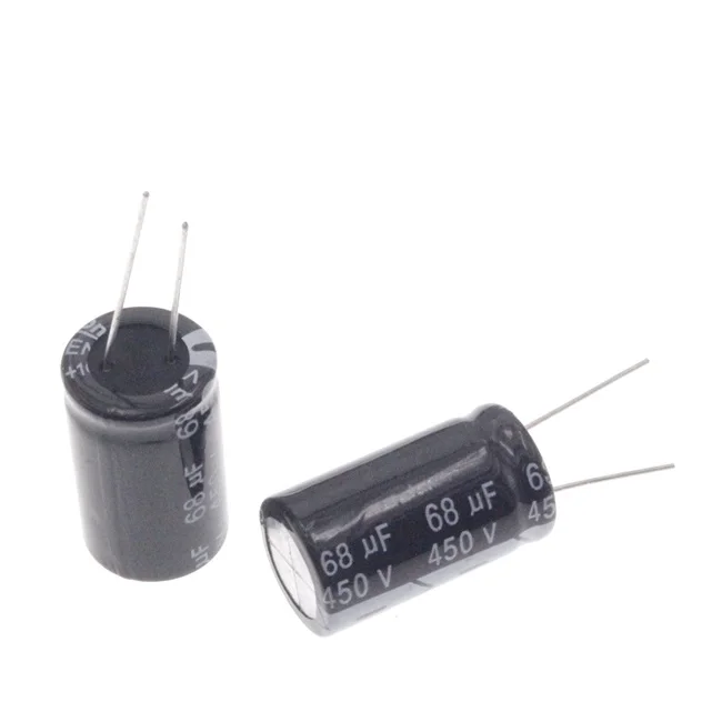 

5pcs 450V68UF electrolytic capacitor 68UF 450V Volume: 18x30mm