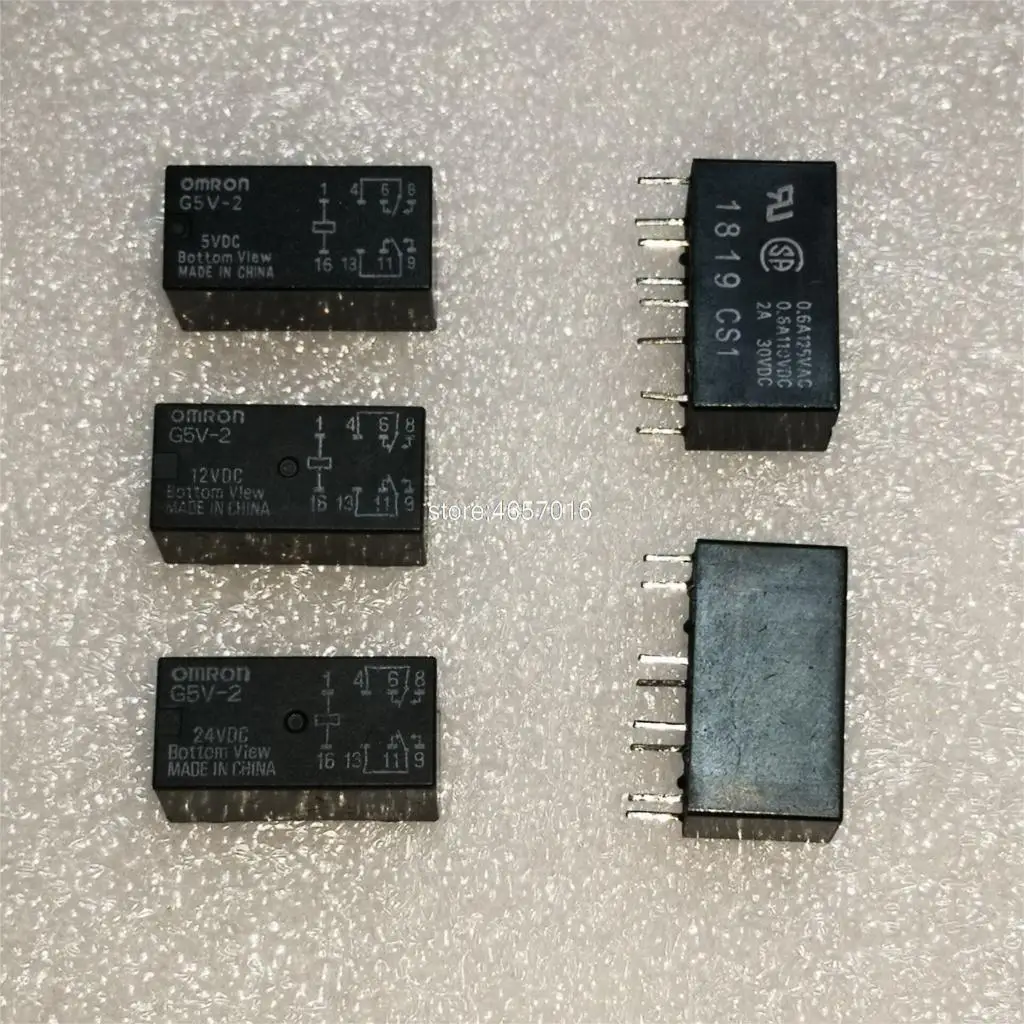 10 шт. реле OMRON Φ 5 в постоянного тока 12 В 24 совершенно новое и оригинальное 2 А