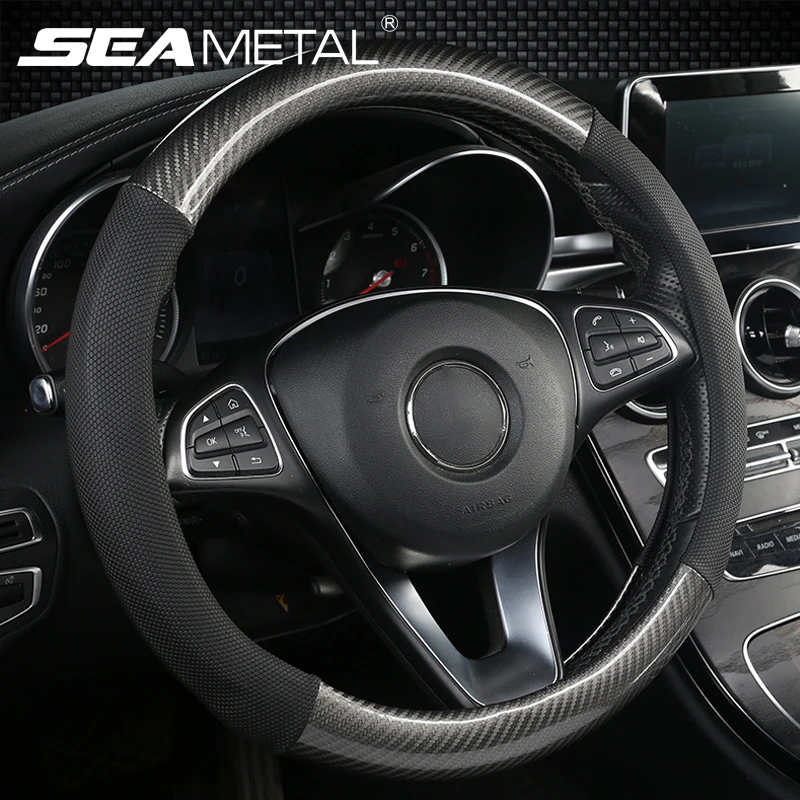 Чехол рулевого колеса автомобиля 38 см круглый D Тип управления чехол из