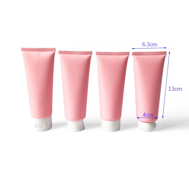 

20pcs 100ml Matte Pink Plastic Bottle Make up Face Eye Hand Lotion Cream Packaging Squeeze Tube Frost Empty Cosmetic Containers