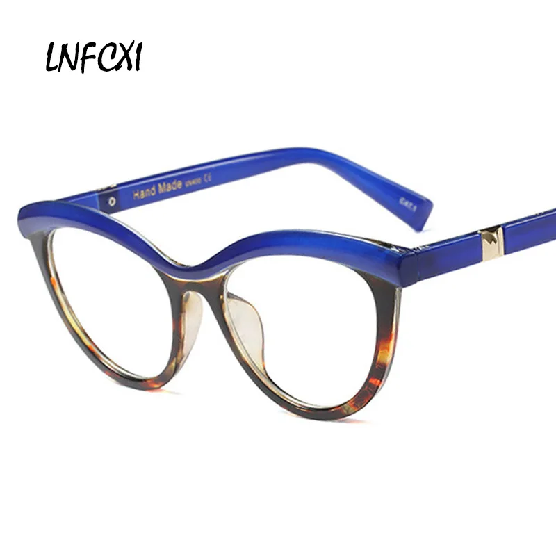 

LNFCXI 45490 Ladies Eyebrows Square Glasses Frames Women Brand Designer Optical Glasses Computer Glasses Fashion Eyewear