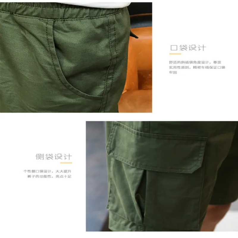 

2021 new men's tooling shorts loose five-point Korean casual shorts