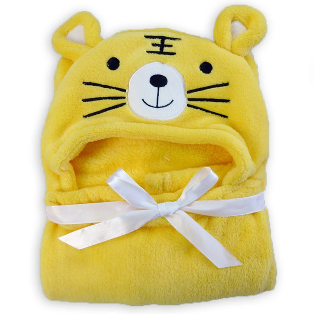 3D детское одеяло мягкий детский банный халат с капюшоном в виде животных мягкая