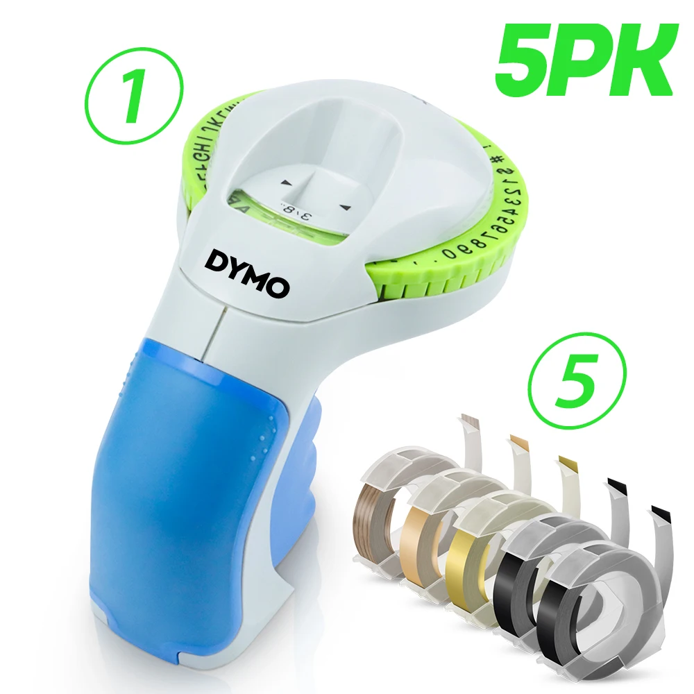 Ручной принтер для этикеток Dymo 12965 9 мм 3D тиснение кассета устройство
