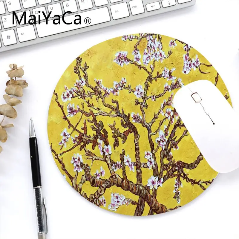 

Maiyaca Van Gogh's paintings Computer Gaming round Mousemats computer desk mat for gaming Gaming Mouse Pad