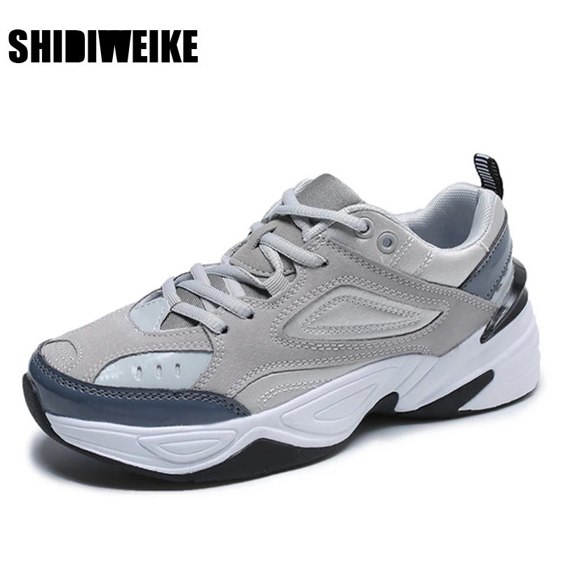 

Women's Chunky Sneakers 2021 Fashion Women Platform Shoes Lace Up Air Vulcanize Shoes Women Female Trainers Dad Shoes vc1099