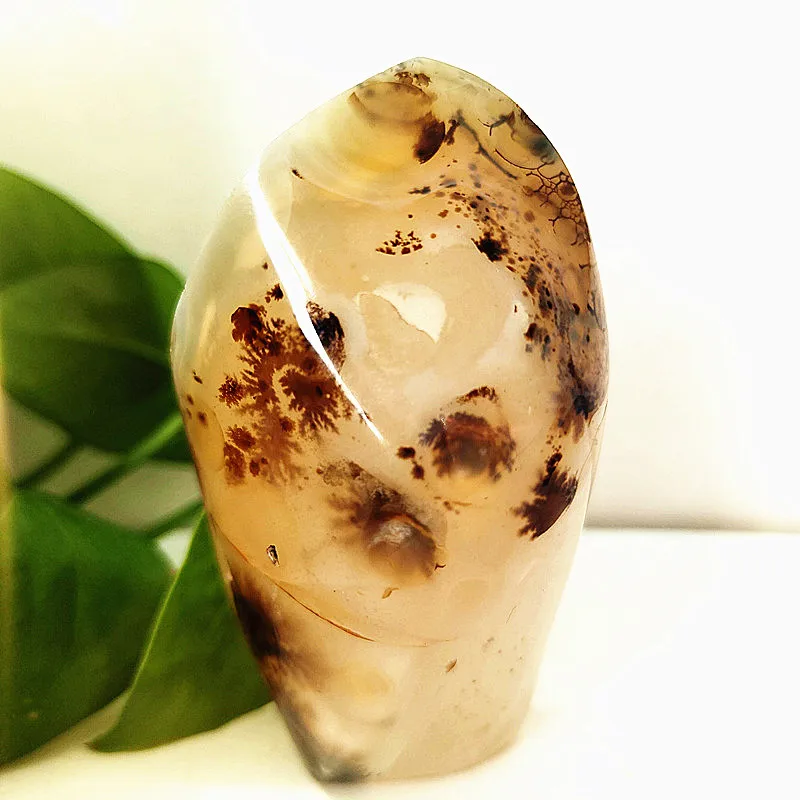 

Natural Agate Stone Aquatic agate Torch Feng Shui Spiritual Therapy Exorcism Crystal Home Decoration