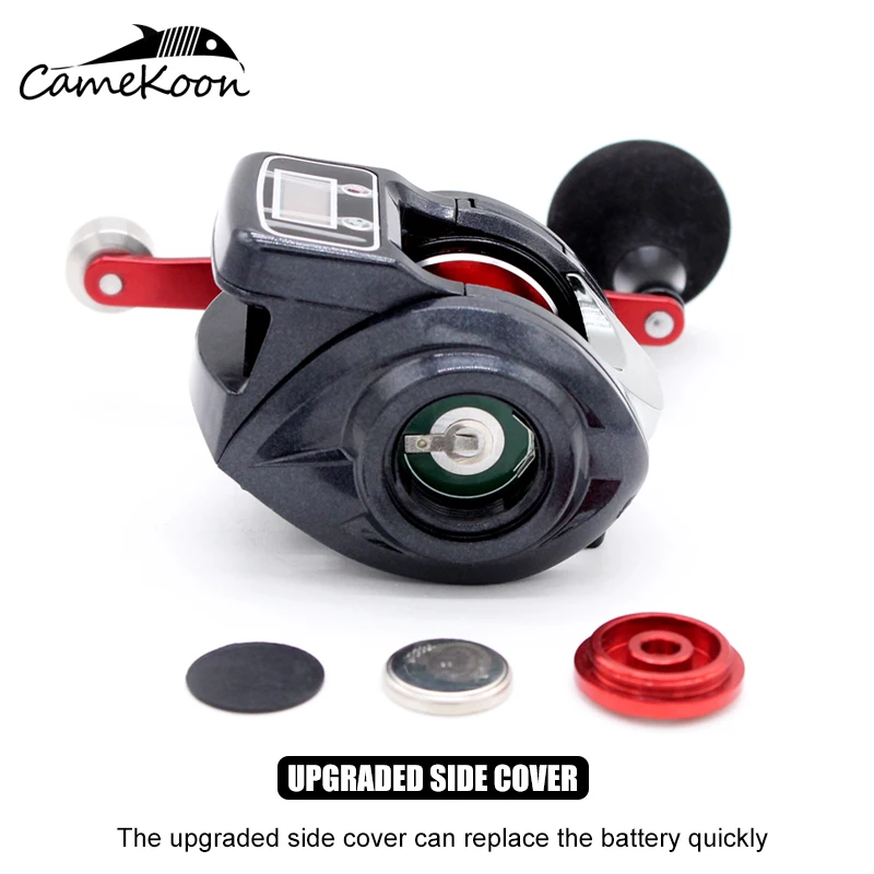 Рыболовная катушка CAMEKOON с центробежным тормозом и счетчиком лески Передаточное