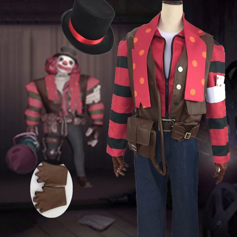 

Game Identity V Cosplay Costumes Smiley Face Joker Prisoner Cosplay Costume Halloween Carnival Party Cosplay Costume