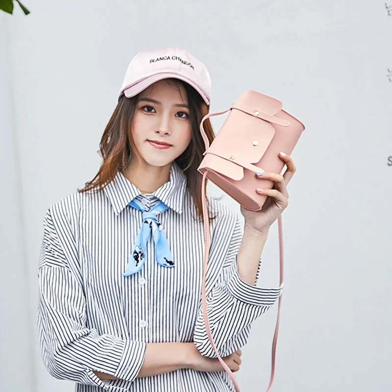 Женская одноцветная модная сумка-мессенджер из искусственной кожи маленькая