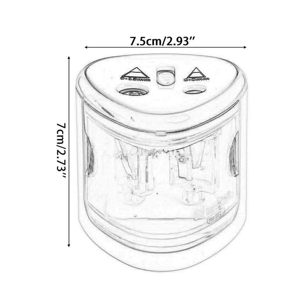 

Student Electric Pencil Sharpener Two-hole Automatic Pencil Planer Battery Pencil Sharpener With Safety Lock Office