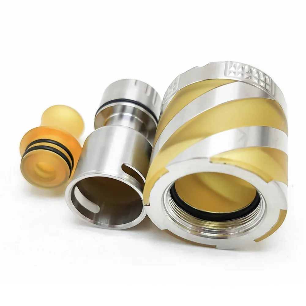 Испаритель Volcanee Coppervape Spica Helix Style RTA короткий бак 2 мл емкость SS316 Ultem PEI для Pro MTL eCig