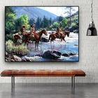 Настенная абстрактная картина с изображением лошади, плакаты и принты для гостиной без рамки