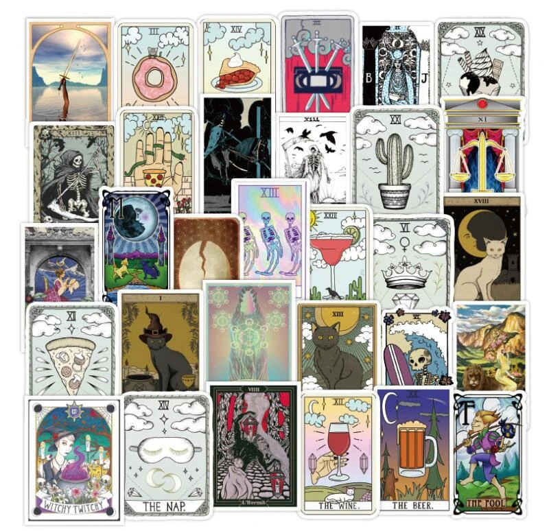 Наклейки для чемодана ноутбука холодильника мотоцикла скейтборда 50 дюймов