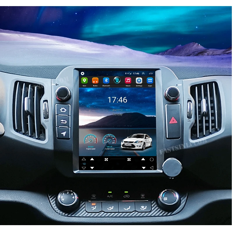 Автомагнитола для Kia Sportage 3 SL мультимедийный видеоплеер с GPS навигацией на Android 9 2010