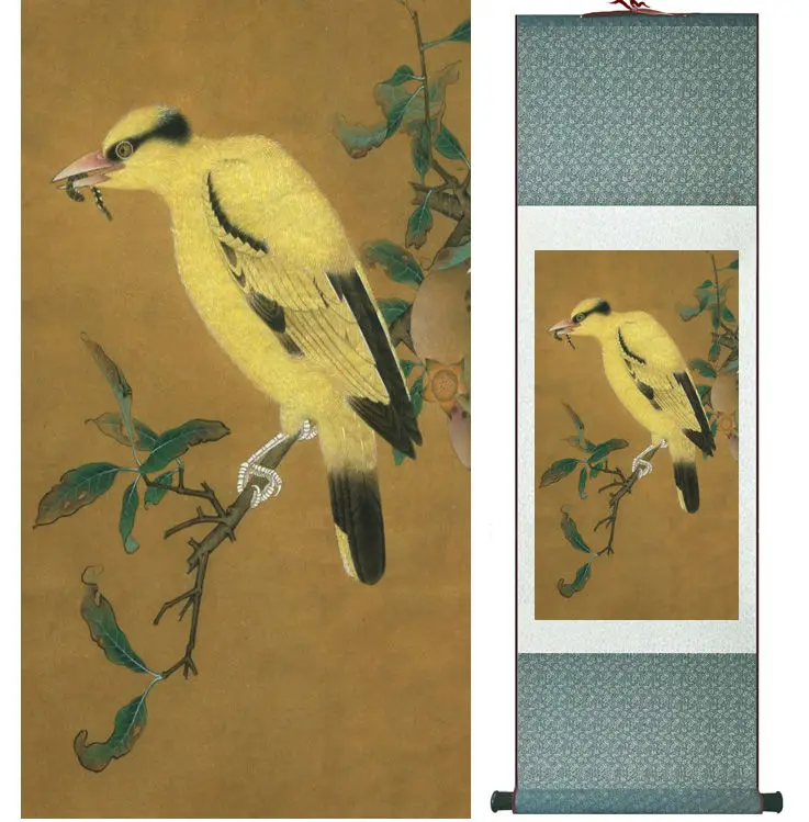 

Oriolus painting Birds painting Chinese traditional art painting home decoration paintings No.32203