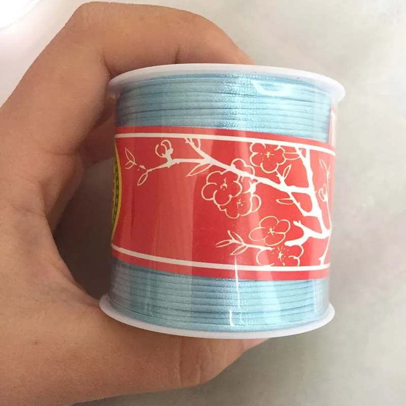 55 метров/рулон 1 5 мм нейлоновый шнур атласный Rattail шелковый китайский узел