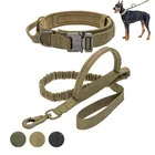 Военный Тактический собачий ошейник, поводок средней длины для немецкого Шепарда, тренировочный собачий ошейник с контрольной ручкой