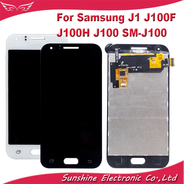 Экран Sunshine Test LCD для Samsung Galaxy J1 J100F J100H J100 SM-J100 с сенсорной панелью и сборкой цифрового дигитайзера.