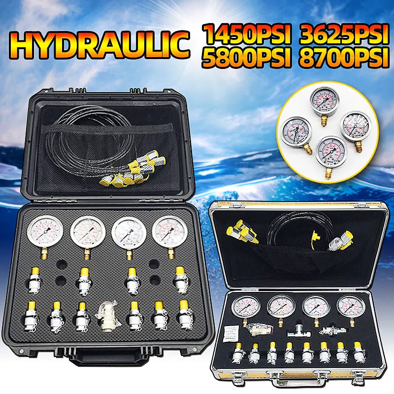 Портативный комплект для испытания гидравлического давления экскаватора с